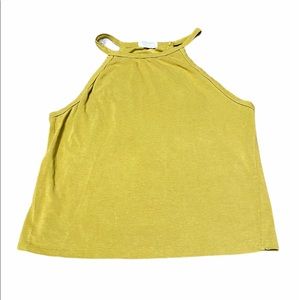 Heart & Hips High Neck Ribbed Tank Top Size L